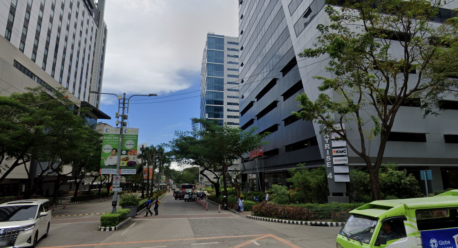 a photo from the tree-lined cebu IT park